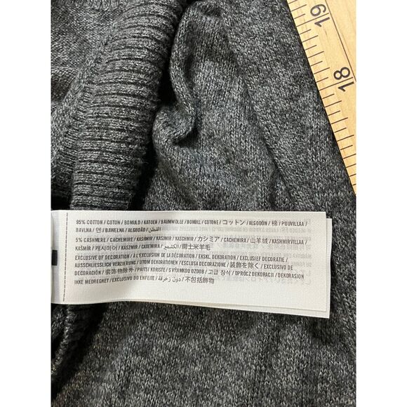 Abercrombie & Fitch Charcoal Gray Cashmere Blend Sweater Size S - Picture 9 of 9